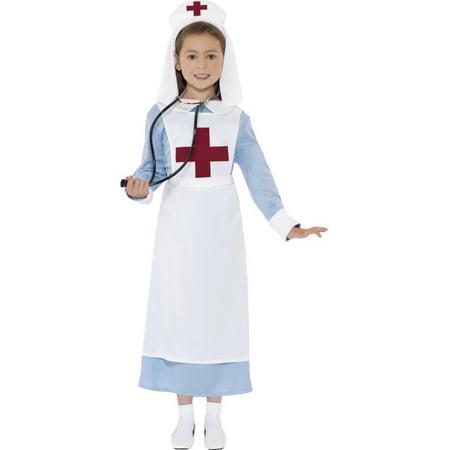 Verpleegster & Masseuse Kostuum | 2e Wereldoorlog Verpleegster | Meisje | Small | Carnaval kostuum | Verkleedkleding